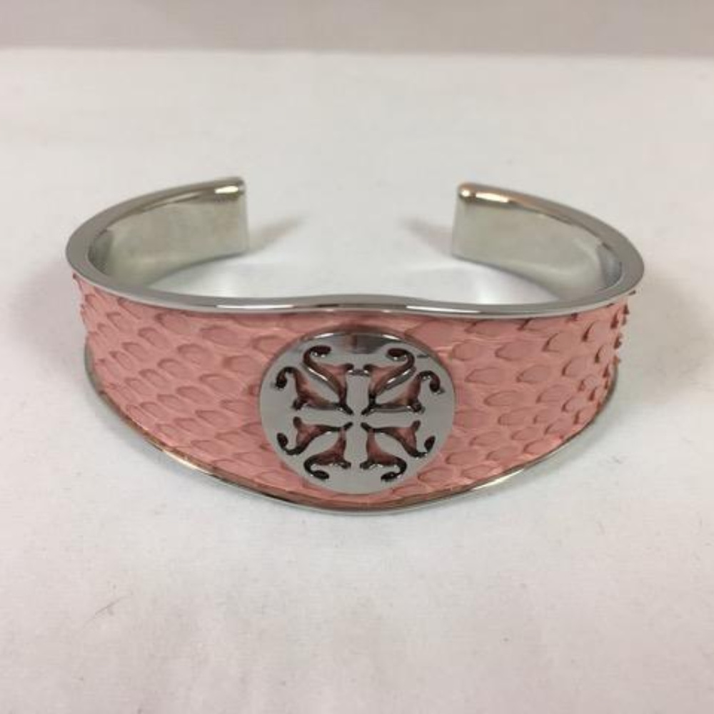 New Rustic Cuff Monique Python Side Cut Bracelet - image 2